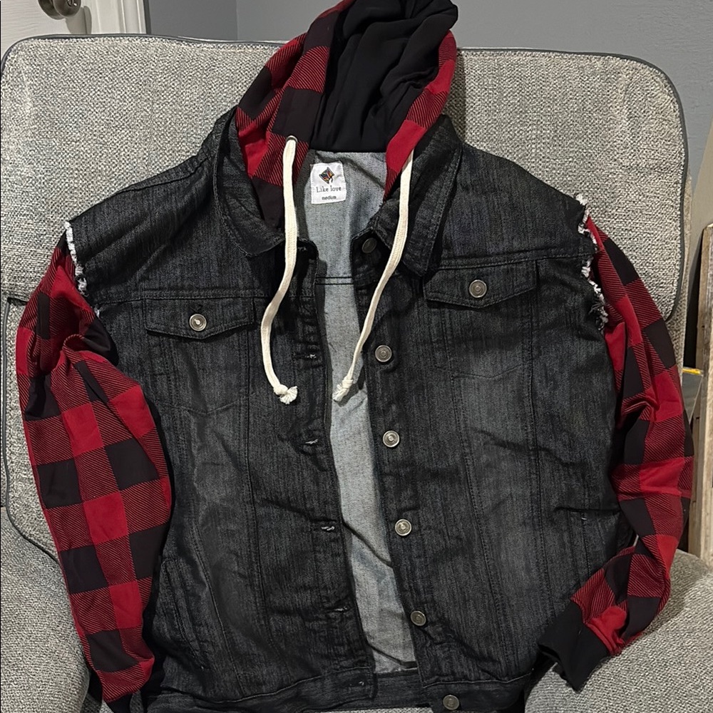 Black and Red Plaid Jacket